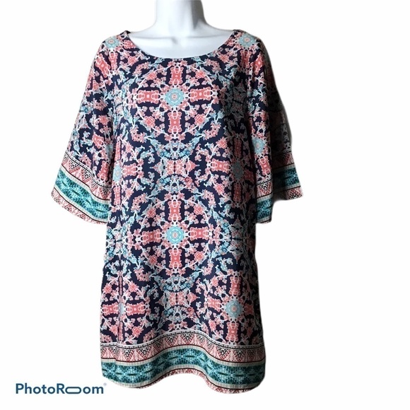 Bebop Floral Print Shift Dress - Picture 1 of 5